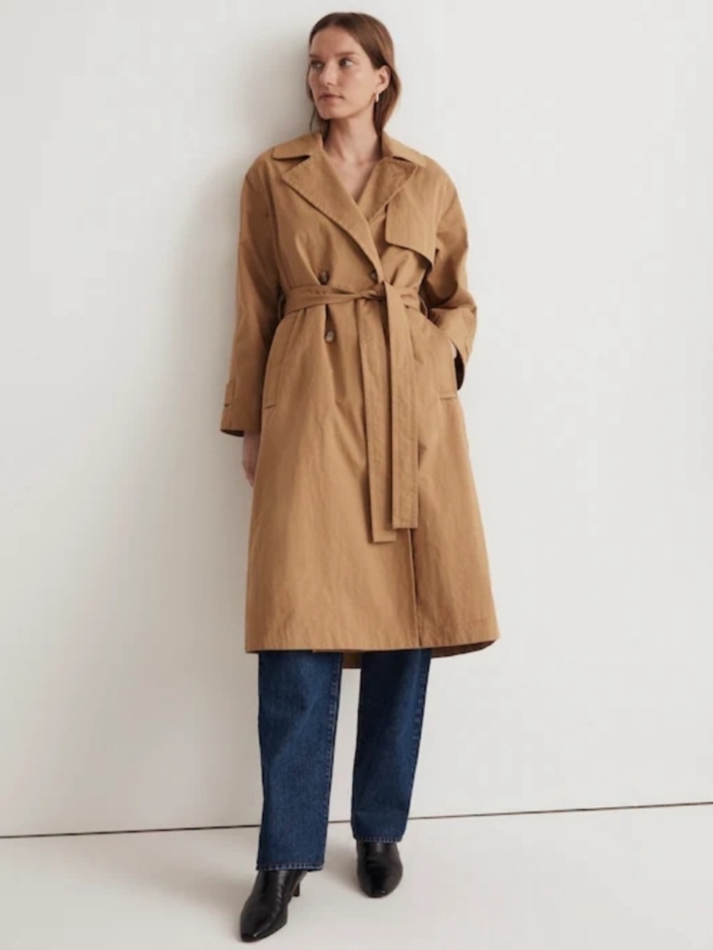 Madewell | The Signature Trench Coat | Dark Khaki